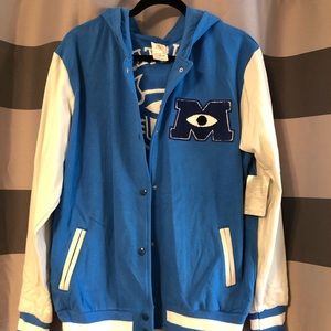 Pixar Monsters Inc Hooded Letterman 